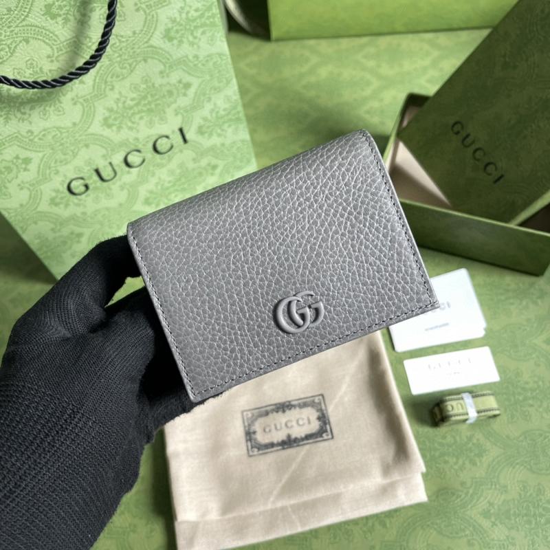Gucci wallets 456126 natural color buckle gray